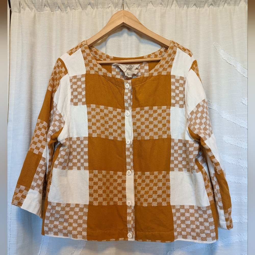 Ace and jig plaid blouse
